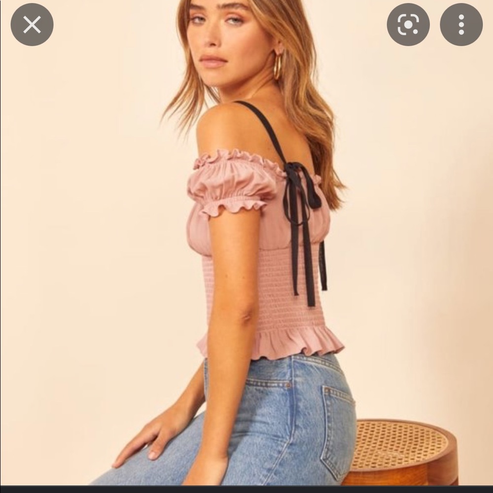 Reformation Ryeton Top in Blush